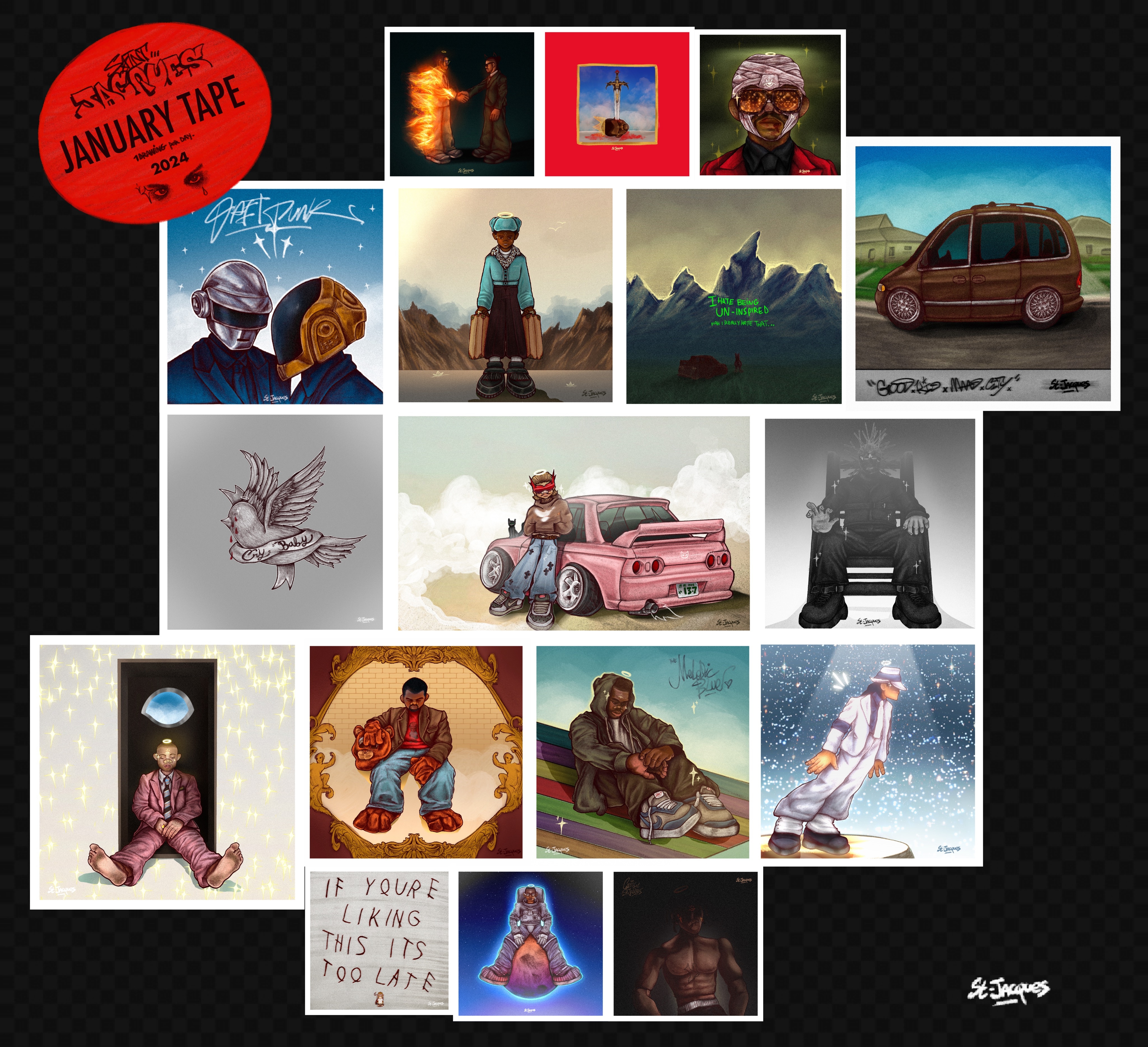 JANUARY TAPE banner